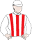Cormier racing colours: White, Red Stripes, White Sleeves And Cap